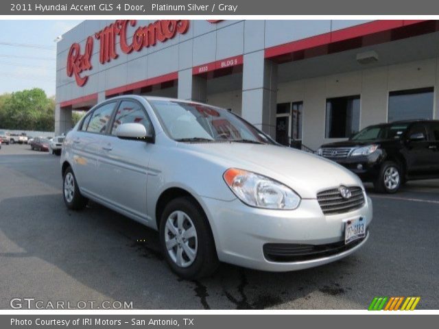 2011 Hyundai Accent GLS 4 Door in Platinum Silver