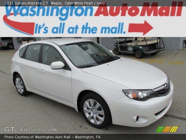 2011 Subaru Impreza 2.5i Wagon in Satin White Pearl