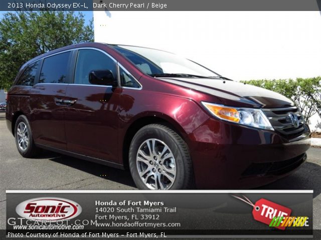 2013 Honda Odyssey EX-L in Dark Cherry Pearl