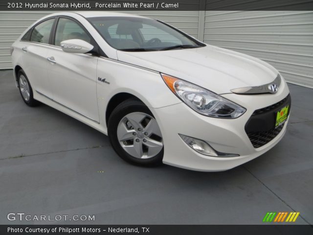 2012 Hyundai Sonata Hybrid in Porcelain White Pearl