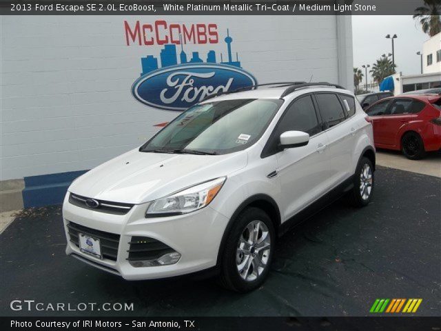 2013 Ford Escape SE 2.0L EcoBoost in White Platinum Metallic Tri-Coat