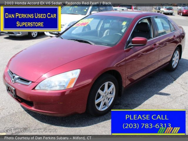 2003 Honda Accord EX V6 Sedan in Redondo Red Pearl