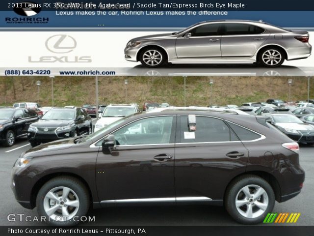 2013 Lexus RX 350 AWD in Fire Agate Pearl