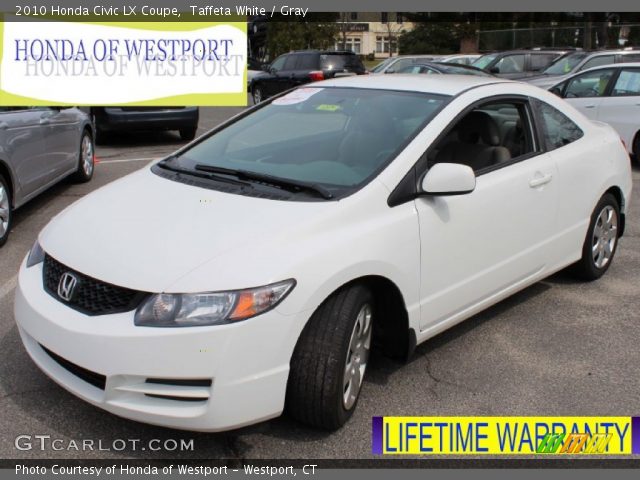 2010 Honda Civic LX Coupe in Taffeta White