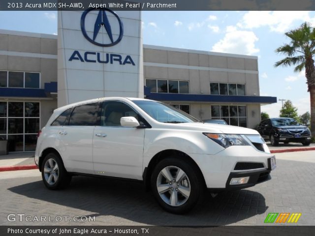 2013 Acura MDX SH-AWD in Aspen White Pearl