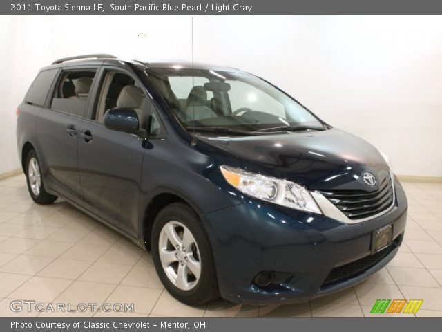 2011 Toyota Sienna LE in South Pacific Blue Pearl