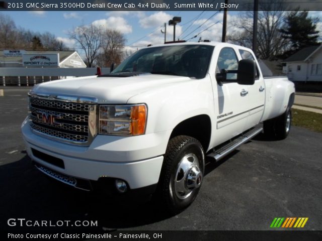 2013 GMC Sierra 3500HD Denali Crew Cab 4x4 Dually in Summit White