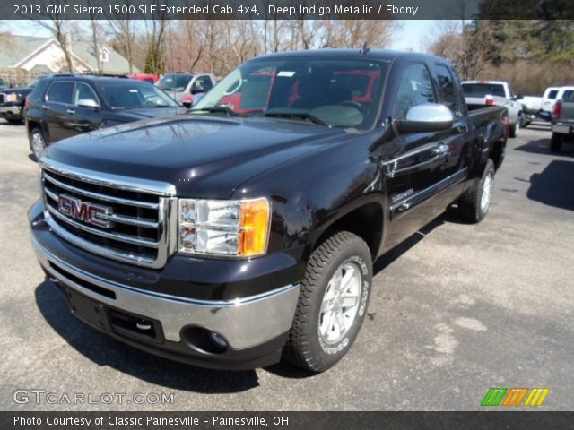 2013 GMC Sierra 1500 SLE Extended Cab 4x4 in Deep Indigo Metallic