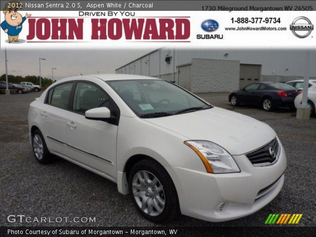 2012 Nissan Sentra 2.0 S in Aspen White