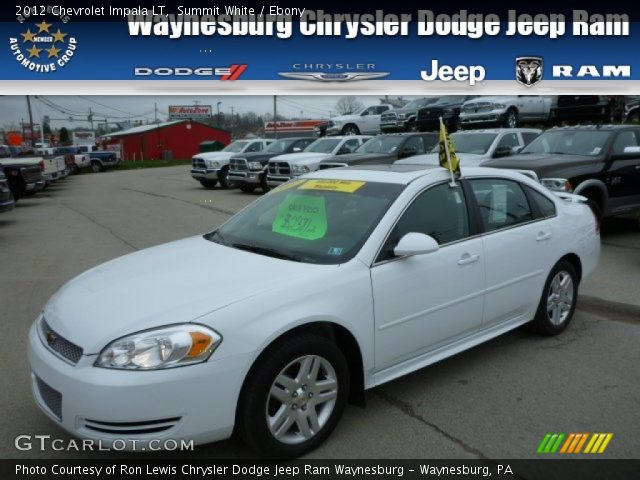 2012 Chevrolet Impala LT in Summit White