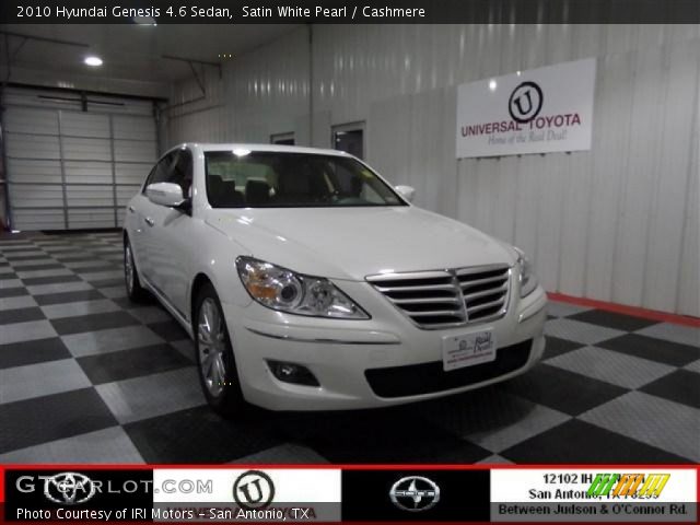 2010 Hyundai Genesis 4.6 Sedan in Satin White Pearl