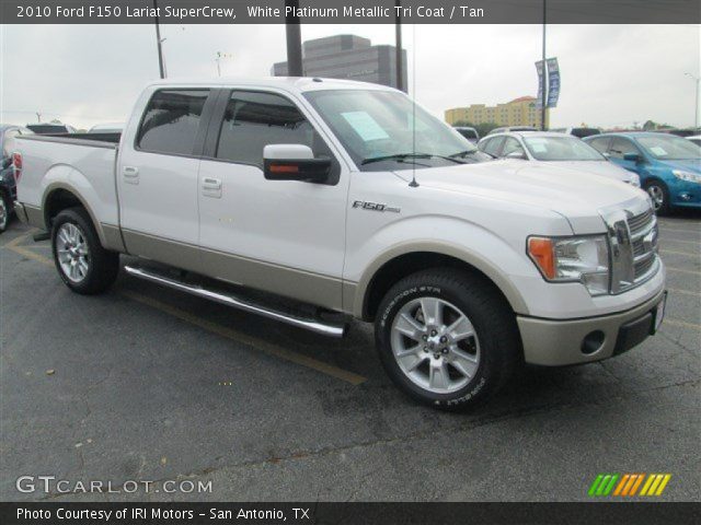 2010 Ford F150 Lariat SuperCrew in White Platinum Metallic Tri Coat