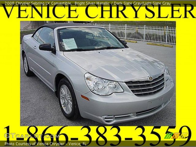 2008 Chrysler Sebring LX Convertible in Bright Silver Metallic