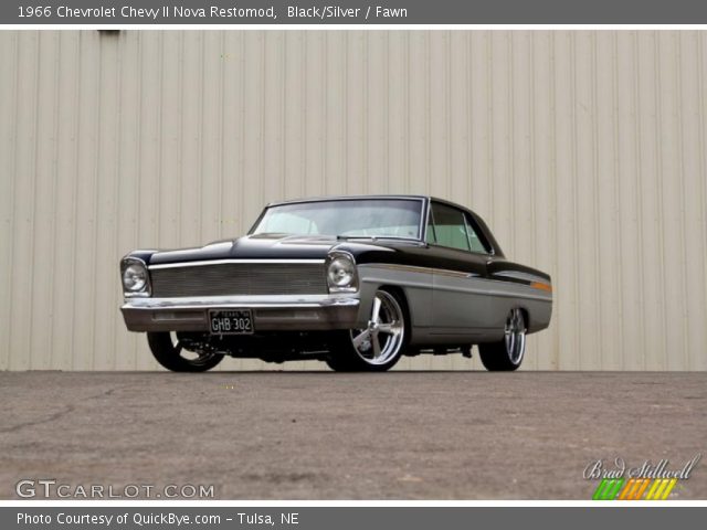 1966 Chevrolet Chevy II Nova Restomod in Black/Silver