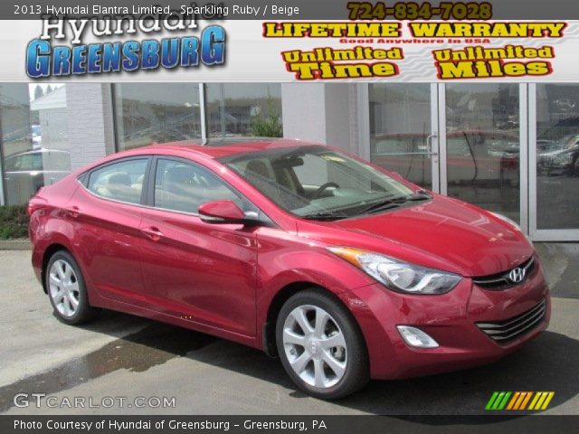 2013 Hyundai Elantra Limited in Sparkling Ruby