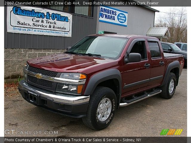 2007 Chevrolet Colorado LT Crew Cab 4x4 in Deep Ruby Red Metallic