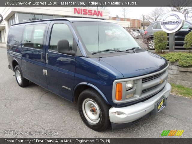 2001 Chevrolet Express 1500 Passenger Van in Indigo Blue Metallic