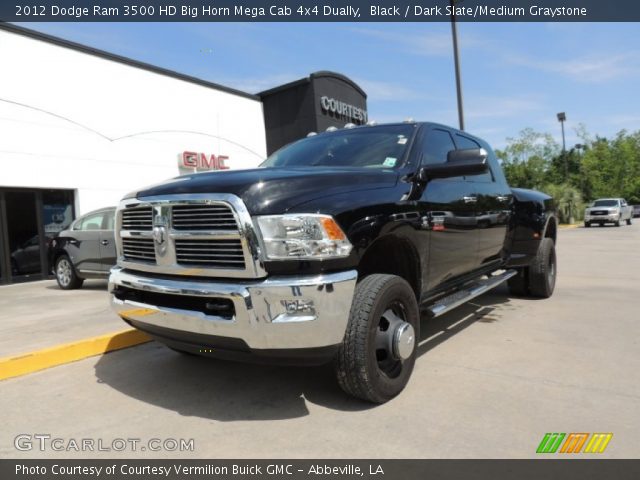2012 Dodge Ram 3500 HD Big Horn Mega Cab 4x4 Dually in Black