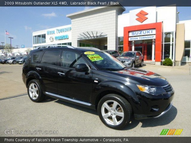 2009 Mitsubishi Outlander XLS 4WD in Labrador Black Pearl