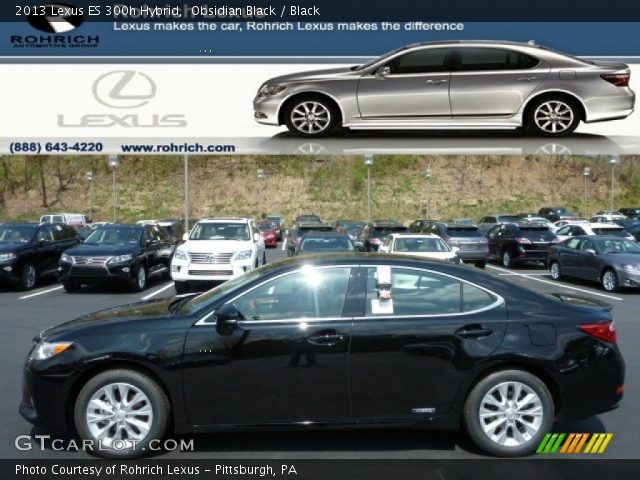 2013 Lexus ES 300h Hybrid in Obsidian Black