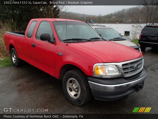 2001 Ford F150 XL SuperCab in Bright Red