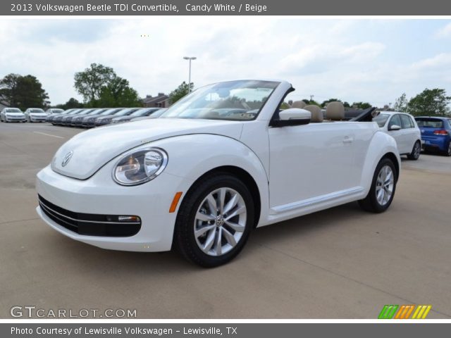2013 Volkswagen Beetle TDI Convertible in Candy White