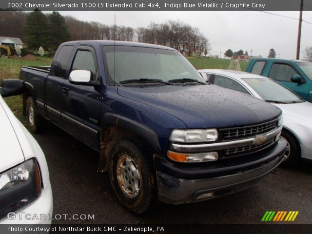 2002 Chevrolet Silverado 1500 LS Extended Cab 4x4 in Indigo Blue Metallic