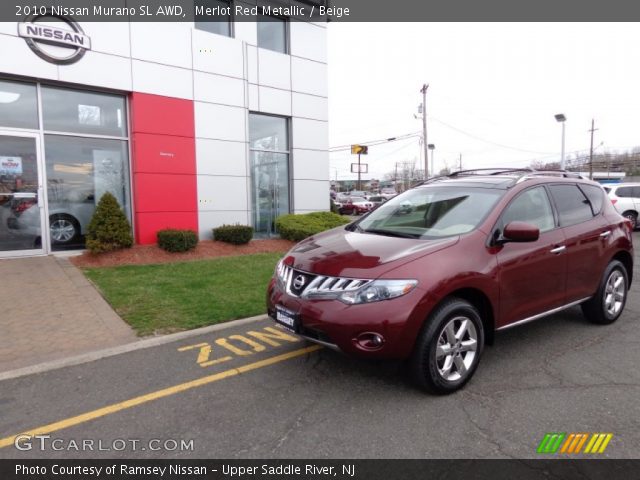 2010 Nissan Murano SL AWD in Merlot Red Metallic