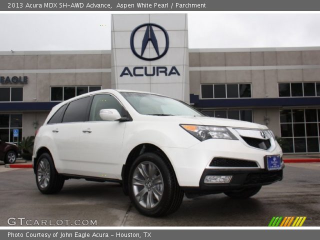 2013 Acura MDX SH-AWD Advance in Aspen White Pearl