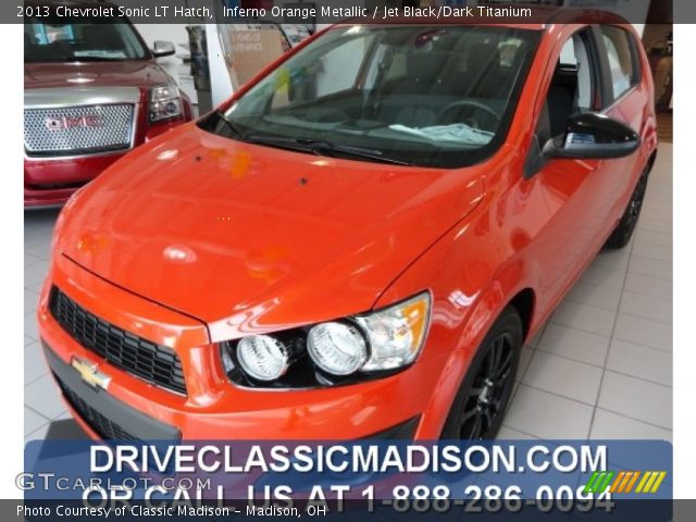 2013 Chevrolet Sonic LT Hatch in Inferno Orange Metallic