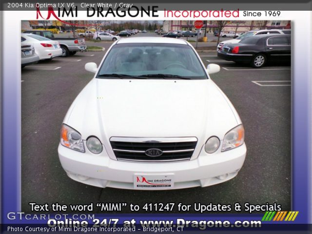 2004 Kia Optima LX V6 in Clear White
