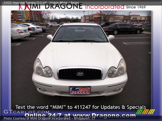 2002 Hyundai Sonata GLS V6 in Noble White