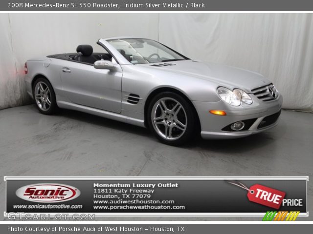 2008 Mercedes-Benz SL 550 Roadster in Iridium Silver Metallic