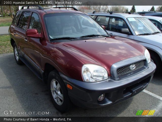 2003 Hyundai Santa Fe GLS 4WD in Merlot Red