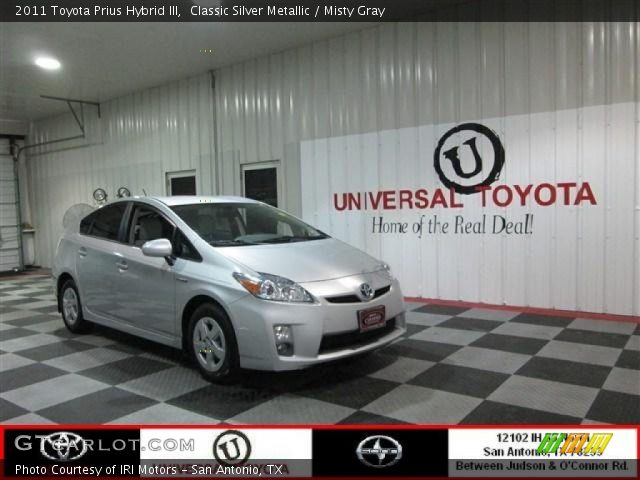 2011 Toyota Prius Hybrid III in Classic Silver Metallic
