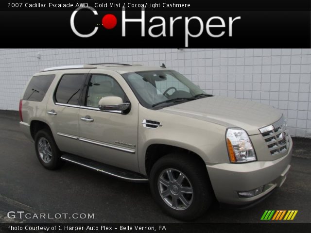 2007 Cadillac Escalade AWD in Gold Mist
