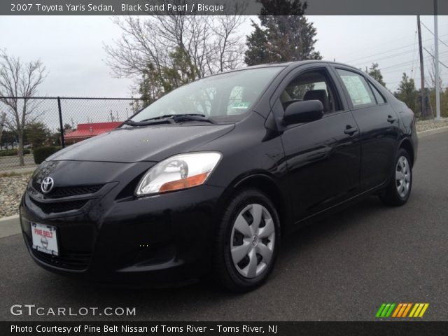 2007 Toyota Yaris Sedan in Black Sand Pearl