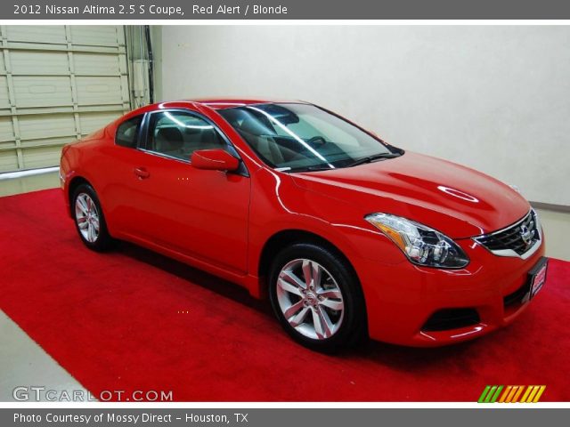 2012 Nissan altima coupe red interior #10