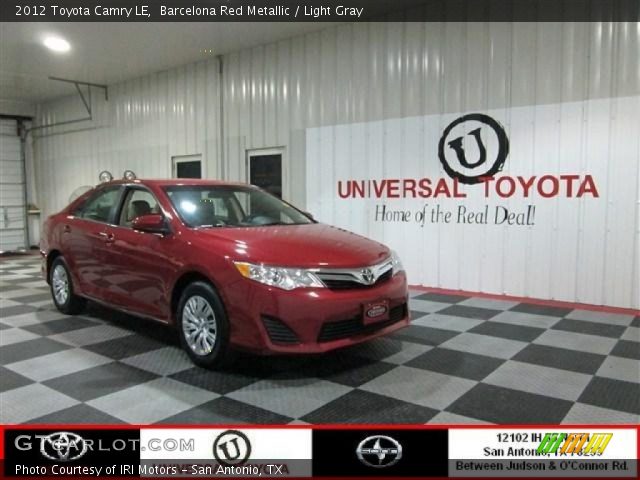 2012 Toyota Camry LE in Barcelona Red Metallic