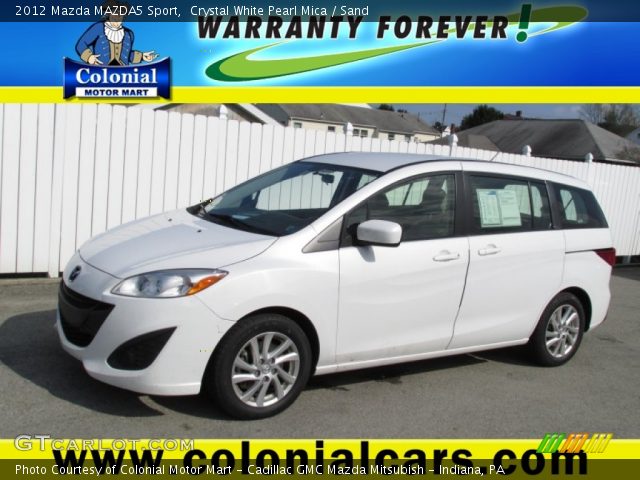 2012 Mazda MAZDA5 Sport in Crystal White Pearl Mica