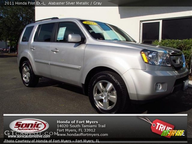 2011 Honda Pilot EX-L in Alabaster Silver Metallic