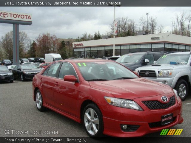 2011 Toyota Camry SE V6 in Barcelona Red Metallic