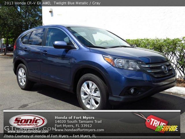 2013 Honda CR-V EX AWD in Twilight Blue Metallic