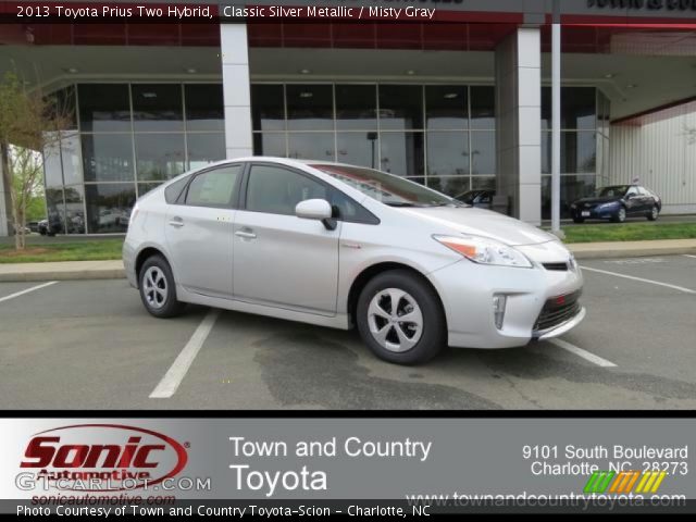 2013 Toyota Prius Two Hybrid in Classic Silver Metallic