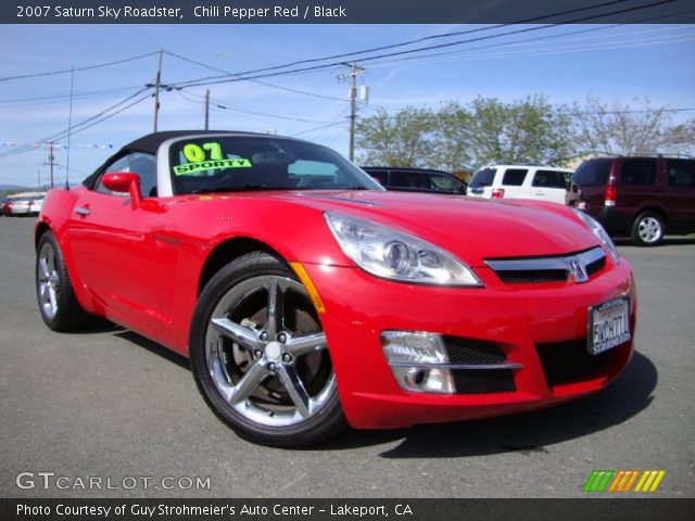 2007 Saturn Sky Roadster in Chili Pepper Red