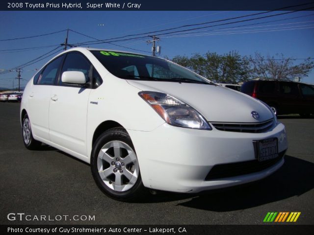 2008 Toyota Prius Hybrid in Super White