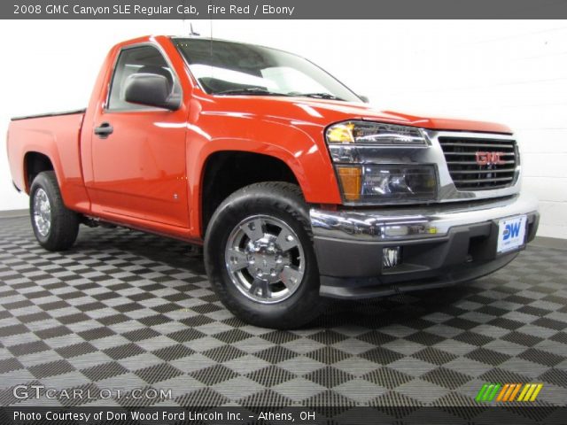 2008 GMC Canyon SLE Regular Cab in Fire Red