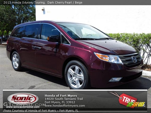 2013 Honda Odyssey Touring in Dark Cherry Pearl