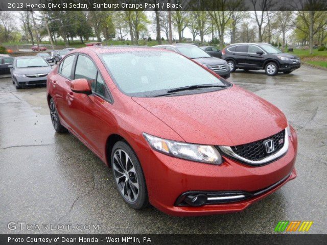 2013 Honda Civic Si Sedan in Sunburst Orange Pearl