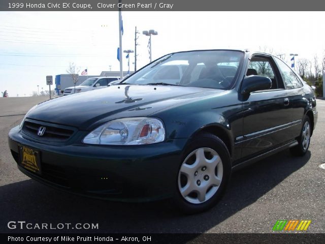 1999 Honda Civic EX Coupe in Clover Green Pearl